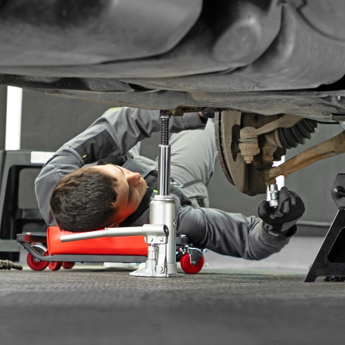 Домкрат гидравлический бутылочный, 4 т, h подъема 194-372 мм, в пластиковом кейсе Matrix по ценам производителя в Санкт-Петербурге с доставкой по всей России