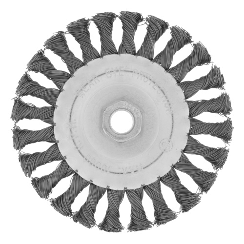 Щетка для УШМ 125 мм, М14, плоская, крученая проволока 0.5 мм Matrix по ценам производителя в Санкт-Петербурге с доставкой по всей России