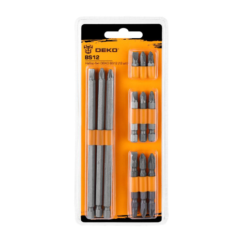 Набор бит DEKO BS12 (12 шт.) купить в Москве с доставкой по всей России | ProtosMarket.ru