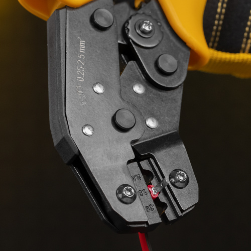 Клещи для обжима неизолированных наконечников НК и НВ, разъемов РП, 0,25 - 2,5 мм2 Denzel купить в Москве с доставкой по всей России | ProtosMarket.ru