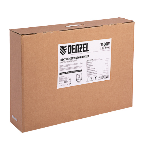 Конвектор электрический XCE-1500, 230 В, 1500 Вт, X-образный нагреватель Denzel по ценам производителя в Санкт-Петербурге с доставкой по всей России