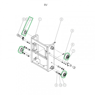 Ролик каретки мачты для ричтрака RV по ценам производителя в Санкт-Петербурге с доставкой по всей России