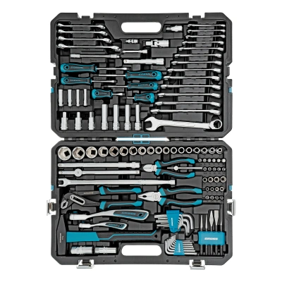 Набор инструментов, 1/4", 1/2", CrV, 120 зубьев, 115 предметов Gross купить в Москве с доставкой по всей России | ProtosMarket.ru