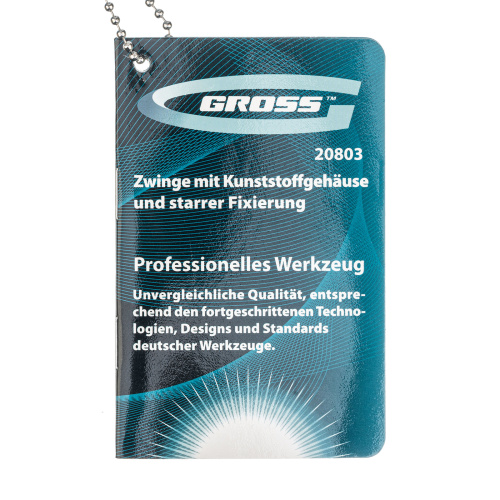 Струбцина клещеобразная 2-1/4, пластиковый корпус, храповой механизм жесткой фиксации, 58 мм Gross купить в Москве с доставкой по всей России | ProtosMarket.ru