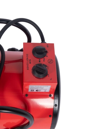 Пушка тепловая электрическая 5 кВт 220В ТЭН из нержавеющей стали TOR BJE-F5B по ценам производителя в Санкт-Петербурге с доставкой по всей России