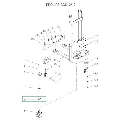 Опорный подшипник для штабелеров  для штабелеров SDR 1-1,2 т, SDR1635 (7212,30212) купить в Москве с доставкой по всей России | ProtosMarket.ru