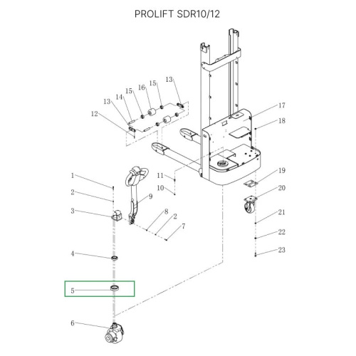 Опорный подшипник для штабелеров  для штабелеров SDR 1-1,2 т, SDR1635 (7212,30212) по ценам производителя в Санкт-Петербурге с доставкой по всей России