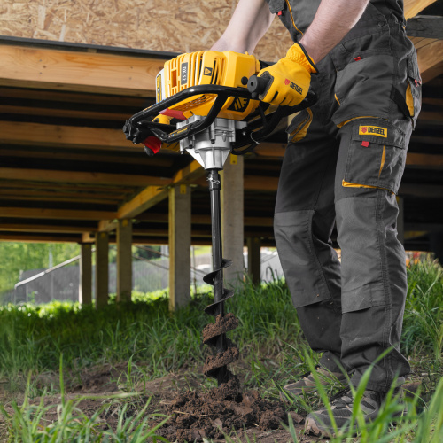 Шнек для грунта ER-80, диаметр 80 мм, длина 800 мм,соединение 20 мм, съемный нож Denzel по ценам производителя в Санкт-Петербурге с доставкой по всей России