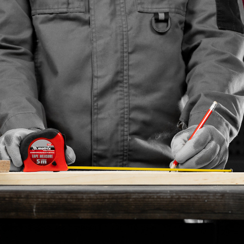 Рулетка Double fixation,5 м х 19 мм,обрезиненный корпус,двойная плавная фиксация Matrix по ценам производителя в Санкт-Петербурге с доставкой по всей России