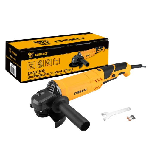 Углошлифовальная  машина (УШМ) DEKO DKAG1500, 125 мм, 1500 Вт, с регулировкой скорости купить в Москве с доставкой по всей России | ProtosMarket.ru
