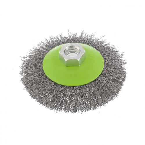 Щетка для УШМ, 100 мм, М14, "тарелка", витая проволока Сибртех по ценам производителя в Санкт-Петербурге с доставкой по всей России