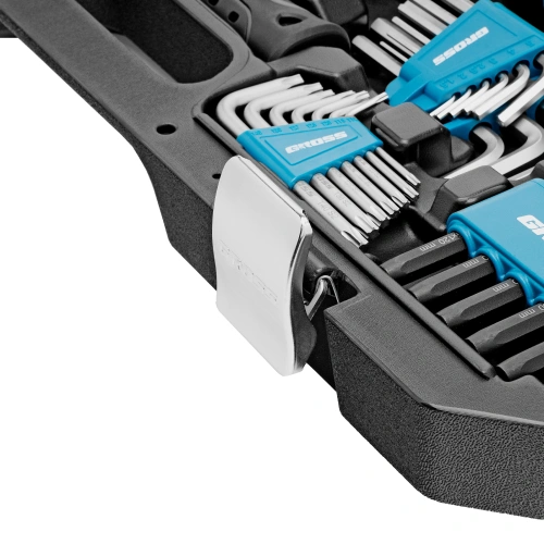 Набор инструментов, 1/4", 1/2", CrV, 120 зубьев, 115 предметов Gross купить в Москве с доставкой по всей России | ProtosMarket.ru