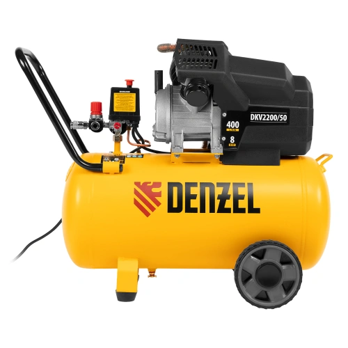 Компрессор воздушный DKV2200/50, Х-PRO 2.2 кВт, 400 л/мин, 50 л Denzel по ценам производителя в Санкт-Петербурге с доставкой по всей России