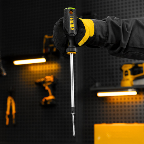 Отвертка, PZ3x150 мм, S2, 3к рукоятка Denzel по ценам производителя в Санкт-Петербурге с доставкой по всей России