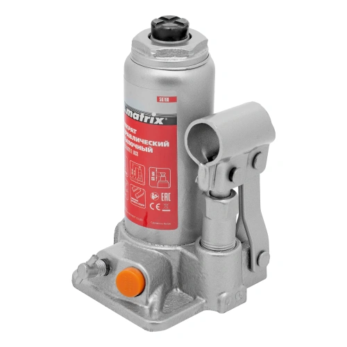 Домкрат гидравлический бутылочный, 2 т, h подъема 158-308 мм Matrix по ценам производителя в Санкт-Петербурге с доставкой по всей России