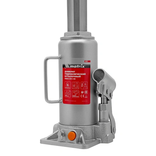 Домкрат гидравлический бутылочный, 10 т, h подъема 230-460 мм Matrix по ценам производителя в Санкт-Петербурге с доставкой по всей России