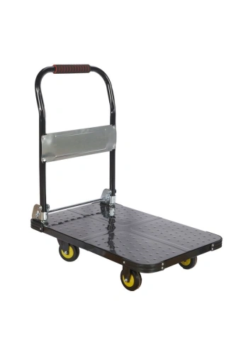 Тележка платформенная 600 кг TOR PH600 (720х470) со складной ручкой (пластиковые колеса 100 мм) по ценам производителя в Санкт-Петербурге с доставкой по всей России