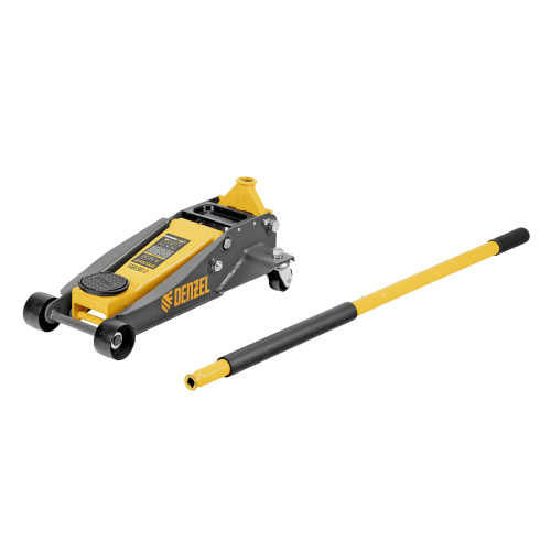 Домкрат гидравлический подкатной, 3 т, 125-470 мм, быстрый подъем, проф. Denzel по ценам производителя в Санкт-Петербурге с доставкой по всей России