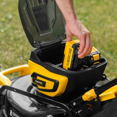 Газонокосилка аккумуляторная бесщет. DLM-460, 460 мм, травосб. 65 л., Li-Ion, 40 В Denzel по ценам производителя в Санкт-Петербурге с доставкой по всей России