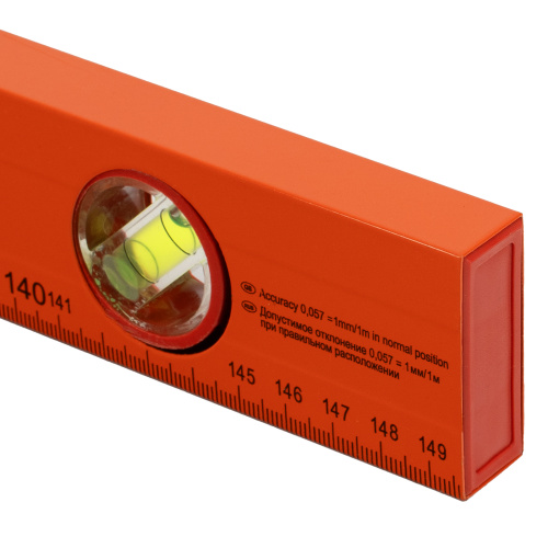 Уровень алюминиевый, 1500 мм, 3 глазка, желтый, линейка Sparta купить в Москве с доставкой по всей России | ProtosMarket.ru