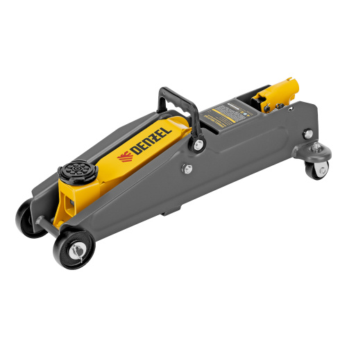 Домкрат гидравлический подкатной, 2 т, 135-385 мм, в пласт. кейсе Denzel по ценам производителя в Санкт-Петербурге с доставкой по всей России