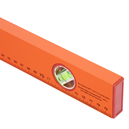 Уровень алюминиевый, 800 мм, 3 глазка, желтый, линейка Sparta по ценам производителя в Санкт-Петербурге с доставкой по всей России