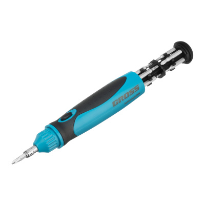 Отвертка реверсивная, механизм SmartPush mini 11 шт, CrMo Gross купить в Москве с доставкой по всей России | ProtosMarket.ru