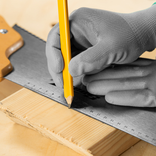 Ножовка по дереву, 500 мм, 7-8 TPI, каленый зуб, линейка, деревянная рукоятка Sparta купить в Москве с доставкой по всей России | ProtosMarket.ru