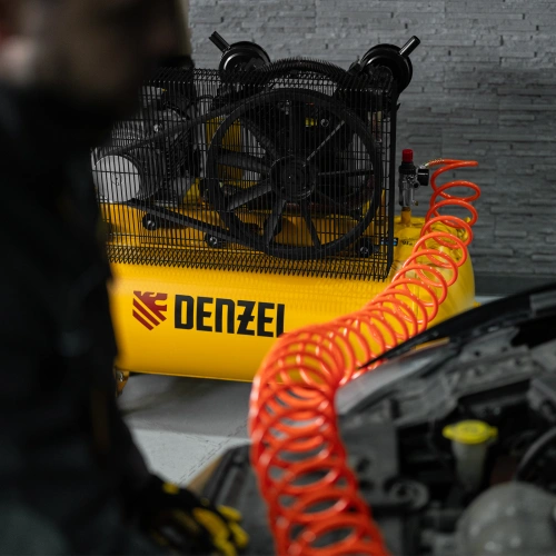 Компрессор воздушный рем. привод BCV 5500-T/200, 5,5 кВт, 200 литров, 850 л/мин Denzel по ценам производителя в Санкт-Петербурге с доставкой по всей России