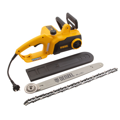 Пила цепная электрическая EDS-2000P, 2 кВт,поперечная, шина 40 см, шаг 3/8, паз 1.3 мм, 57 звеньев Denzel купить в Москве с доставкой по всей России | ProtosMarket.ru
