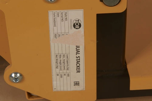 Штабелер гидравлический 0,4 т 1,3 м TOR PJ4130 облегченный по ценам производителя в Санкт-Петербурге с доставкой по всей России