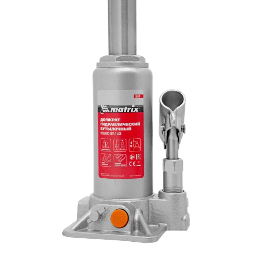 Домкрат гидравлический бутылочный, 3 т, h подъема 178-343 мм, в пластиковом кейсе Matrix по ценам производителя в Санкт-Петербурге с доставкой по всей России