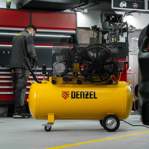 Компрессор воздушный рем. привод BCV 4000-T/200, 4,0 кВт, 200 литров, 690 л/мин Denzel по ценам производителя в Санкт-Петербурге с доставкой по всей России