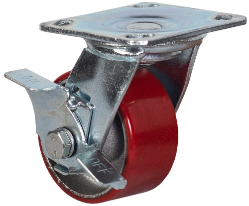 Колесо большегрузное поворотное  с тормозом 100 мм - SCpb 42 по ценам производителя в Санкт-Петербурге с доставкой по всей России