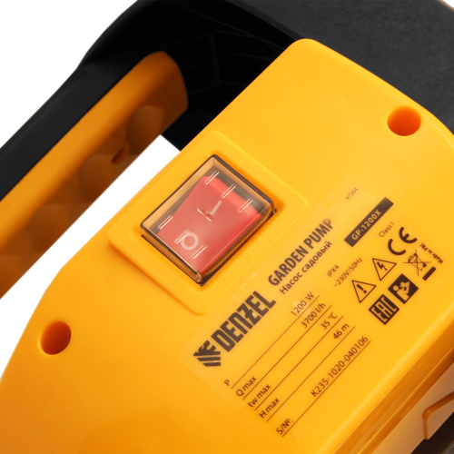 Садовый поверхностный насос GP1200Х, 1200 Вт, 3700 л/ч, подъем 46 м, нержавейка Denzel по ценам производителя в Санкт-Петербурге с доставкой по всей России