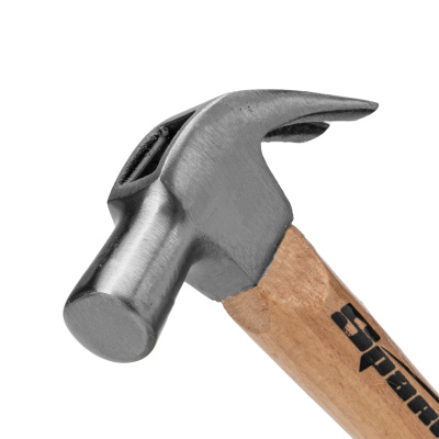Молоток-гвоздодер, 225 г, боек 22 мм, деревянная рукоятка Sparta купить в Москве с доставкой по всей России | ProtosMarket.ru