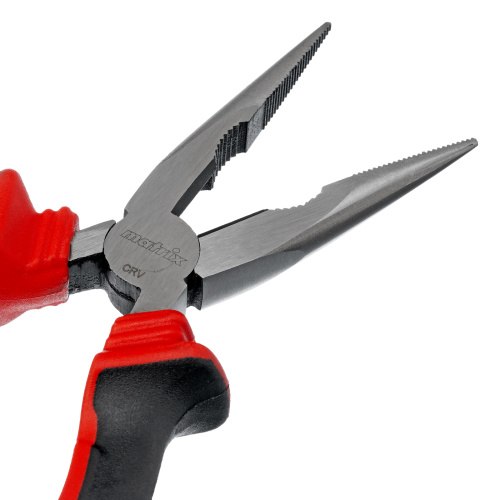 Длинногубцы прямые, 160 мм, хром-ванадий, двухкомпонентные рукоятки Matrix по ценам производителя в Санкт-Петербурге с доставкой по всей России