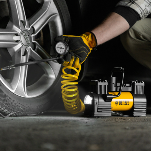 Компрессор автомобильный AC-75, 12 В, 10 атм., 75 л/мин, LED Denzel по ценам производителя в Санкт-Петербурге с доставкой по всей России