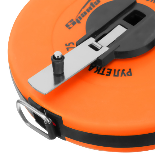 Рулетка геодезическая, 20 м х 12,5 мм, лента ПВХ, закрытый круглый корпус Sparta по ценам производителя в Санкт-Петербурге с доставкой по всей России
