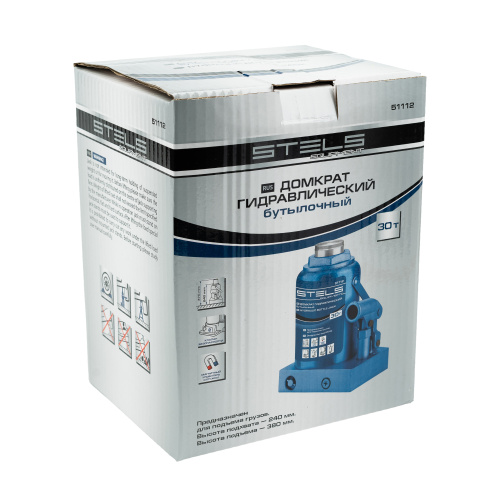 Домкрат гидравлический бутылочный, 30 т, H подъема 240-370 мм Stels по ценам производителя в Санкт-Петербурге с доставкой по всей России