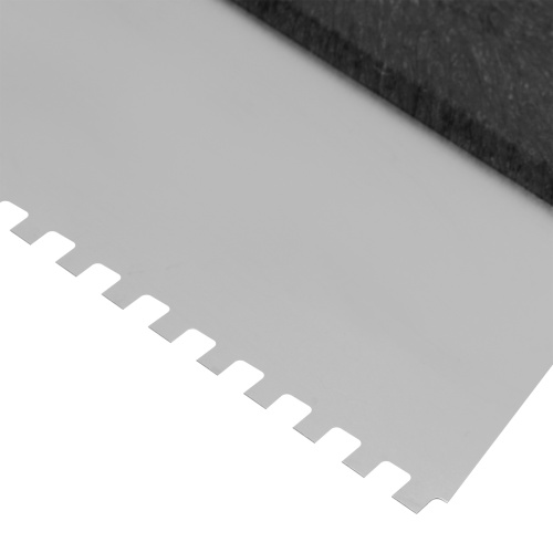 Шпатель из нержавеющей стали, 200 мм, зуб 4 х 4 мм, пластмассовая ручка Сибртех купить в Москве с доставкой по всей России | ProtosMarket.ru