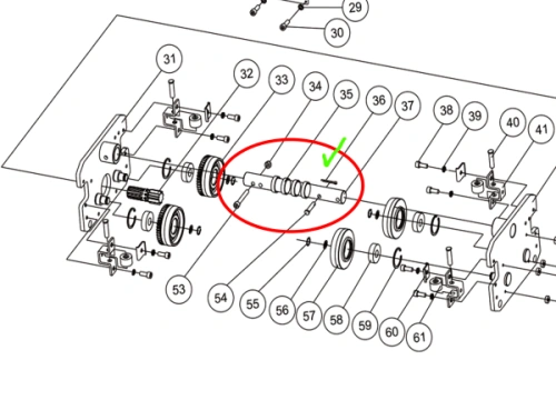 Вал удлиненный для каретки на ТЭЦ 5т на двутавр шириной 300мм по ценам производителя в Санкт-Петербурге с доставкой по всей России