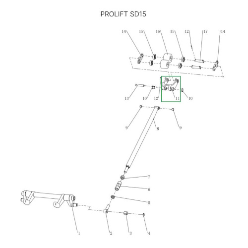 Рычаг силового блока для тележек SD15 по ценам производителя в Санкт-Петербурге с доставкой по всей России