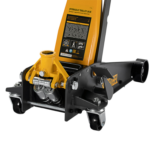 Домкрат гидравлический подкатной 3 т, с фиксатором, быстрый подъем, 135-480 мм, профессиональный Denzel по ценам производителя в Санкт-Петербурге с доставкой по всей России