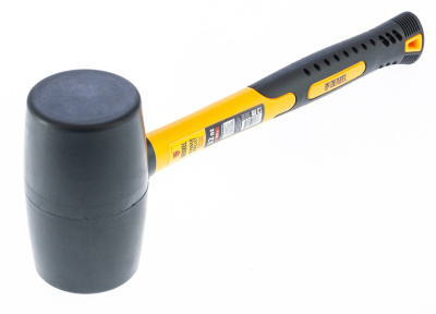 Киянка резиновая, 32 oz, черная резина, фибергласовая рукоятка Denzel купить в Москве с доставкой по всей России | ProtosMarket.ru