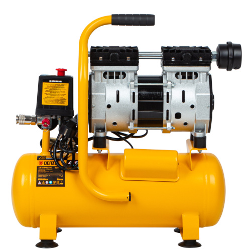 Компрессор DLS650/10 безмаслянный малошумный 650 Вт, 120 л/мин, ресивер 10 л Denzel по ценам производителя в Санкт-Петербурге с доставкой по всей России