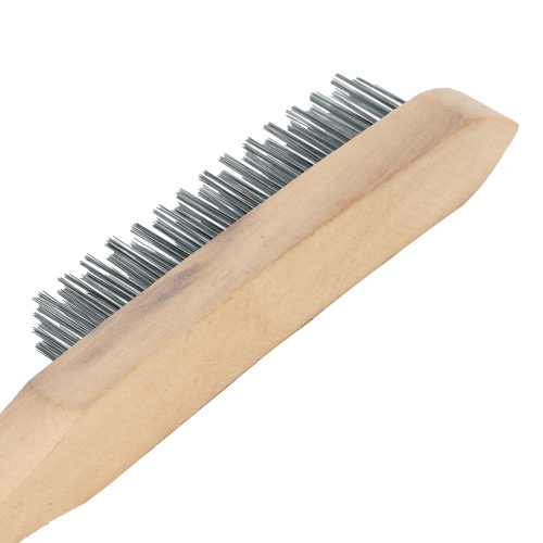 Щетка четырехрядная металлическая с деревянной ручкой Sparta по ценам производителя в Санкт-Петербурге с доставкой по всей России