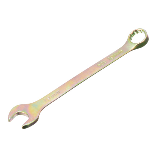 Ключ комбинированный, 19 мм, желтый цинк Сибртех купить в Москве с доставкой по всей России | ProtosMarket.ru