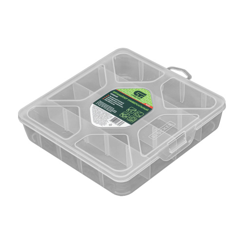 Органайзер универсальный средний, прозрачный матовый, 20 х 20 х 4.5 см Сибртех купить в Москве с доставкой по всей России | ProtosMarket.ru