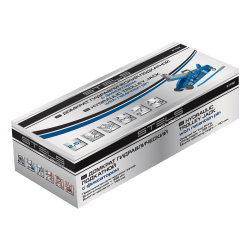 Домкрат гидравлический подкатной 2.5 т, с фиксатором, Safety Pin, 140-385 мм Stels по ценам производителя в Санкт-Петербурге с доставкой по всей России